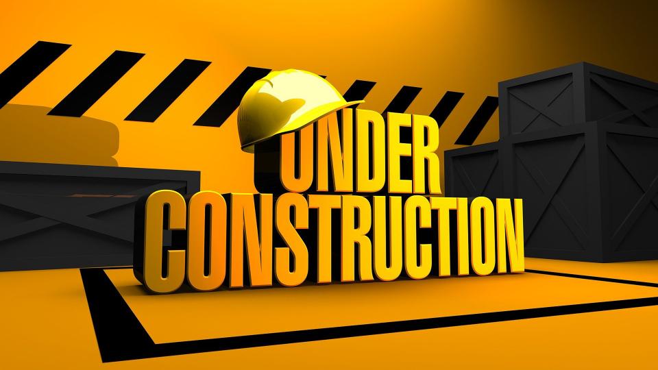 Construção em andamento